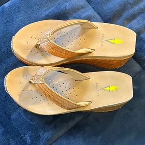 Volatile Tan and Brown Sandals